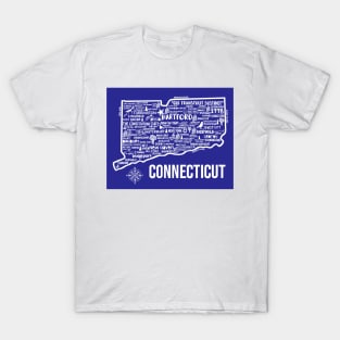 Connecticut Map T-Shirt